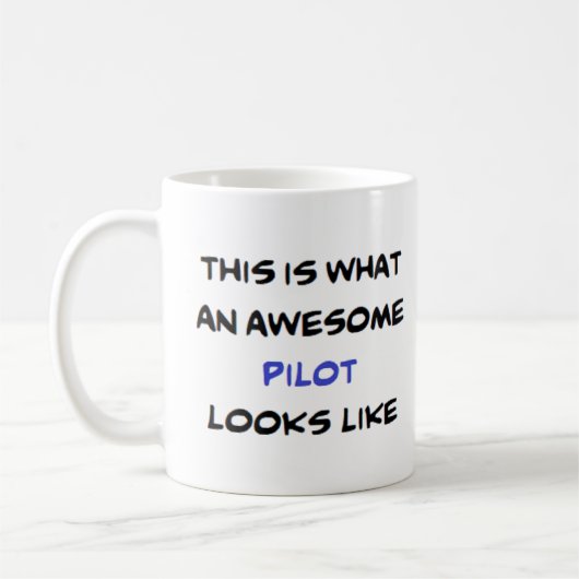 piloot, geweldig koffiemok (Links)