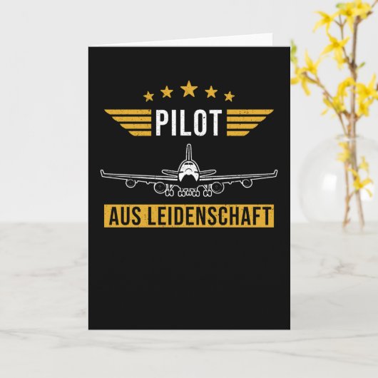 Piloot Gezegde Gift Pilots Kaart (Gele Bloem)