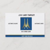 Piloot Gold Drone Blue Aeronautical Chart Visitekaartje (Voorkant)