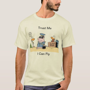 Piloot Humor Aviation Cartoon T-shirt