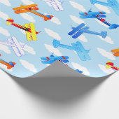  piloot in de luchtvaartluchtvaart cadeaupapier (Hoek)