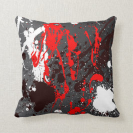 Piloot in moderne abstracte spraystijl kussen