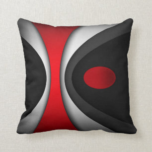Piloot in moderne abstracte stijl kussen