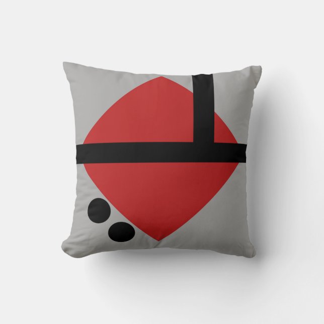 Piloot in moderne abstracte stijl kussen (Voorkant)