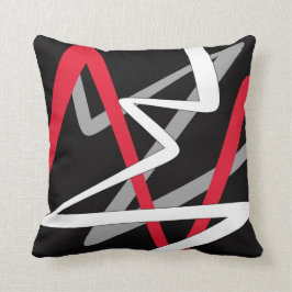 Piloot in moderne abstracte stijl kussen