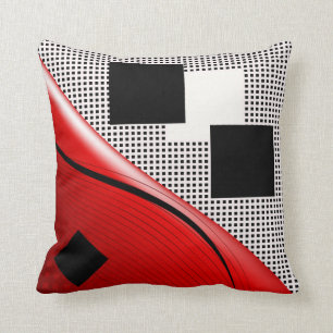 Piloot in moderne abstracte stijl kussen