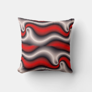 Piloot in moderne abstracte stijl, zwart, wit en r kussen