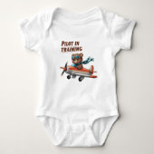 Piloot in opleiding Baby Outfit - Schattige Beer A Romper (Voorkant)