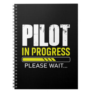 Piloot in Opleiding… Even Geduld   Cadeau Idee voo Notitieboek
