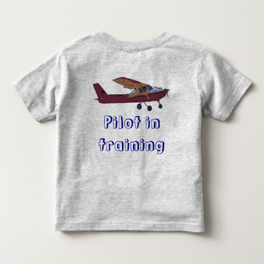 Piloot in opleiding kinder shirts (Achterkant)