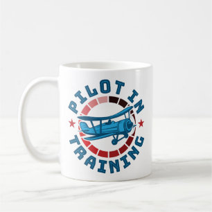Piloot in opleiding koffiemok