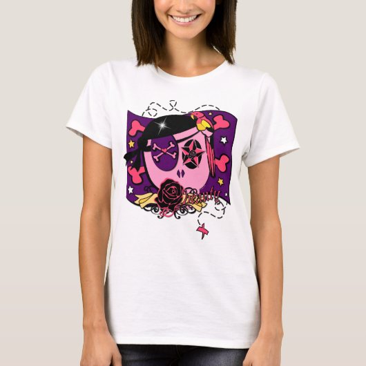 Piloot in Pink! T-shirt (Voorkant)