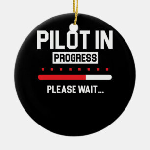 Piloot in Progress Flight School Student Keramisch Ornament