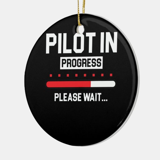 Piloot in Progress Flight School Student Keramisch Ornament (Links)