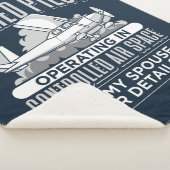 Piloot in ruste, werkend in de luchtruimte sherpa deken (3/4)