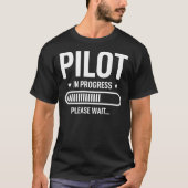 Piloot in uitvoering Grappig Student Pilot T-shirt (Voorkant)