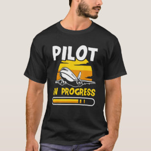 Piloot In Uitvoering Vliegtuig Aviator Luchtvaart T-shirt