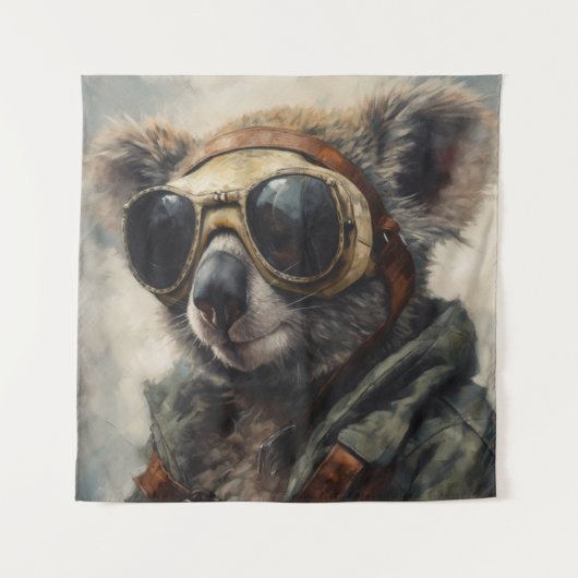 Piloot Koala Wandkleed (Voorkant)