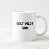 Piloot Luchtvaart Papa's Landing Grappige Kat Stop Grote Koffiekop (Rechts)