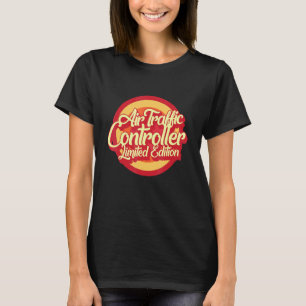 Piloot Luchtverkeersleider Retro ATC Luchtvaart F T-shirt