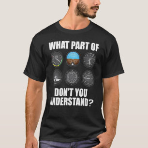 Piloot Mannen Women Aviation Airline Pilot Instrum T-shirt