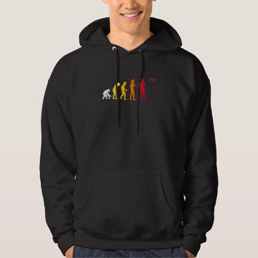 Piloot met de Drone Fyling Evolution Design Drone Hoodie (Voorkant)