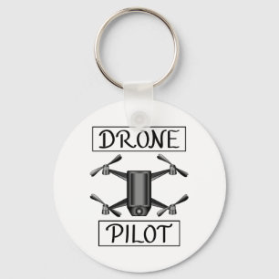 Piloot met drone en Drone Sleutelhanger