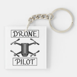 Piloot met drone en Drone Sleutelhanger