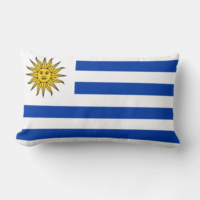 Piloot met vlag van Uruguay Kussen (Voorkant)