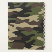 Piloot & Militair vliegtuig, Camouflage, Minimalis Planner (Achterkant)