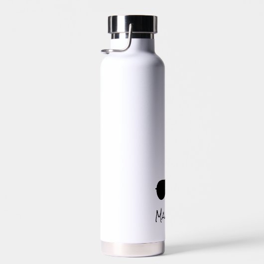 Piloot Naam Vliegtuig Vliegen Cool Waterfles (Rechts)