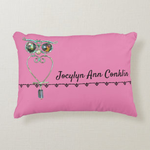 Piloot - Owl met naam Accent Kussen