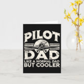 Piloot papa vliegtuig kaart (Gele Bloem)