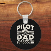Piloot papa vliegtuig sleutelhanger (Voorkant)