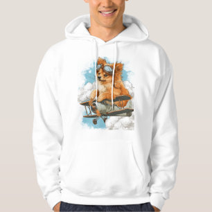 Piloot Pomeranian � Vliegende Ace Hond Hoodie
