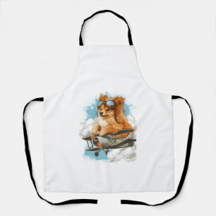 Piloot Pomeranian � Vliegende Ace Hond Schort