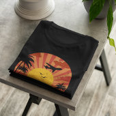 Piloot Retro Zonsondergang "Zonsondergang Vliegtui T-shirt