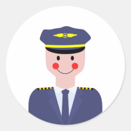 Piloot Ronde Sticker