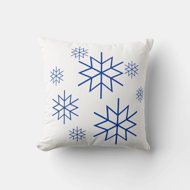 Piloot - Snowflakes Kussen (Voorkant)