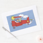 piloot-sticker rechthoekige sticker (Envelop)