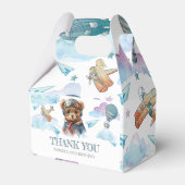 Piloot Teddy Bear Verjaardag of Baby shower Dank u Bedankdoosjes (Voorkant Zijde)