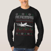 Piloot Ugly KerstSweater T-shirt (Voorkant)