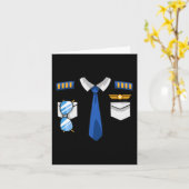 Piloot uniform kostuum vliegtuig aviator luchtvaar kaart (Gele Bloem)