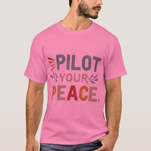 Piloot uw vrede t-shirt (Voorkant)
