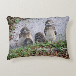 Piloot van Baby Burrowing Owls Accent Kussen