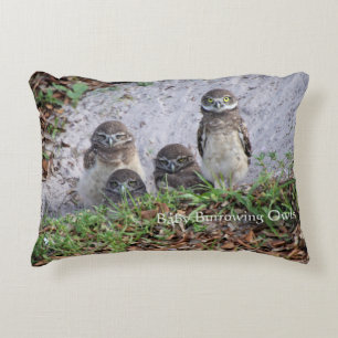 Piloot van Baby Burrowing Owls Accent Kussen