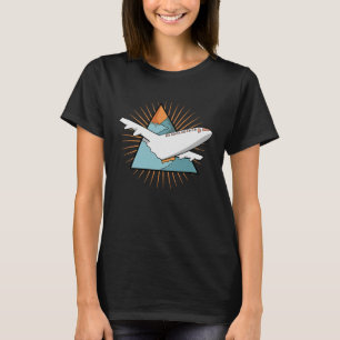  piloot van het vliegvliegtuig t-shirt