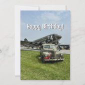 Piloot Verjaardag  Vliegtuig Militair Grappig Kaart (Voorkant)