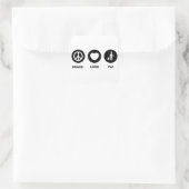 Piloot Vierkante Sticker (Tas)
