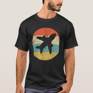 Piloot Vintage Retro Vliegtuig T-shirt